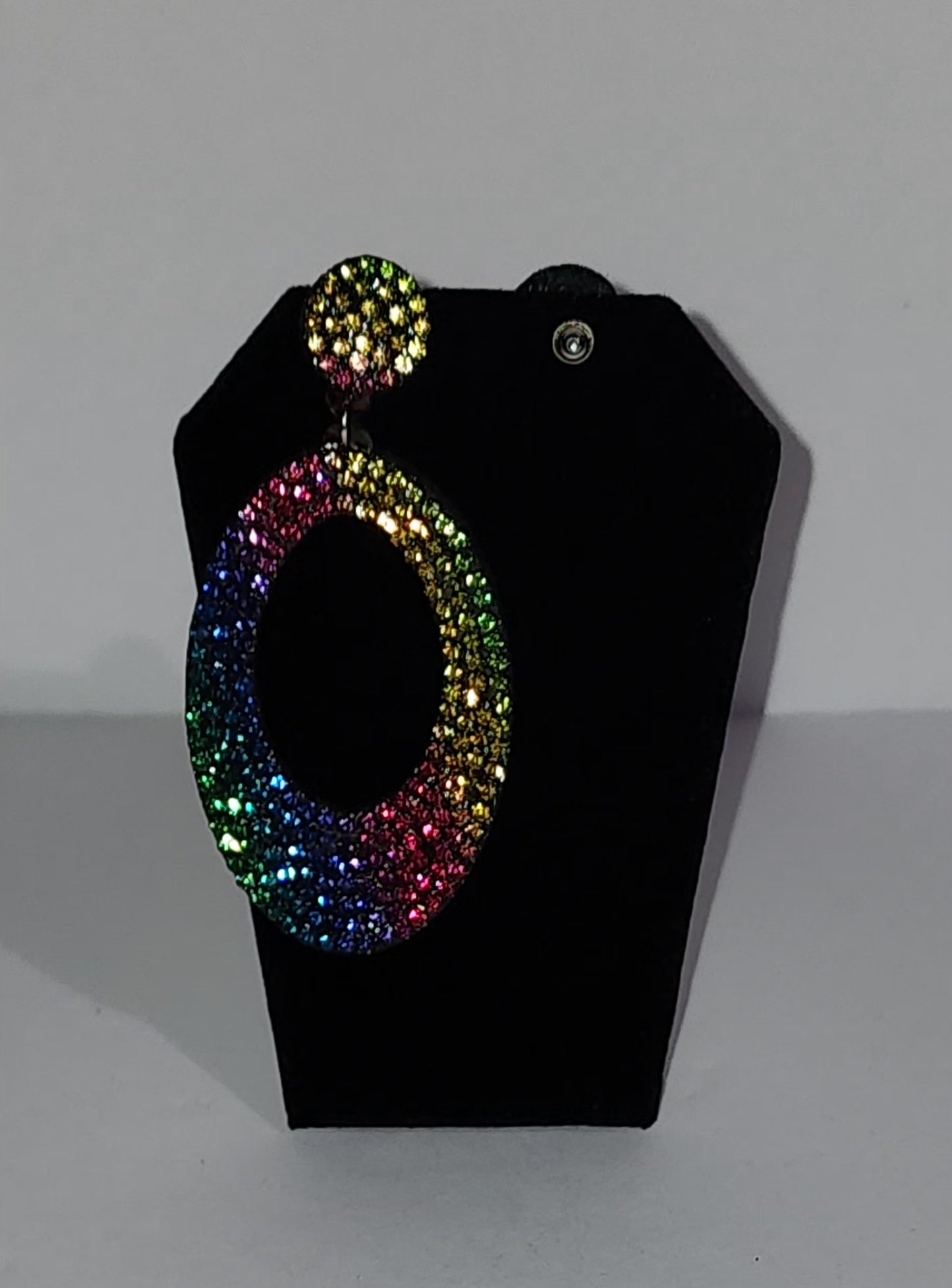 Oval Rainbow Earring
