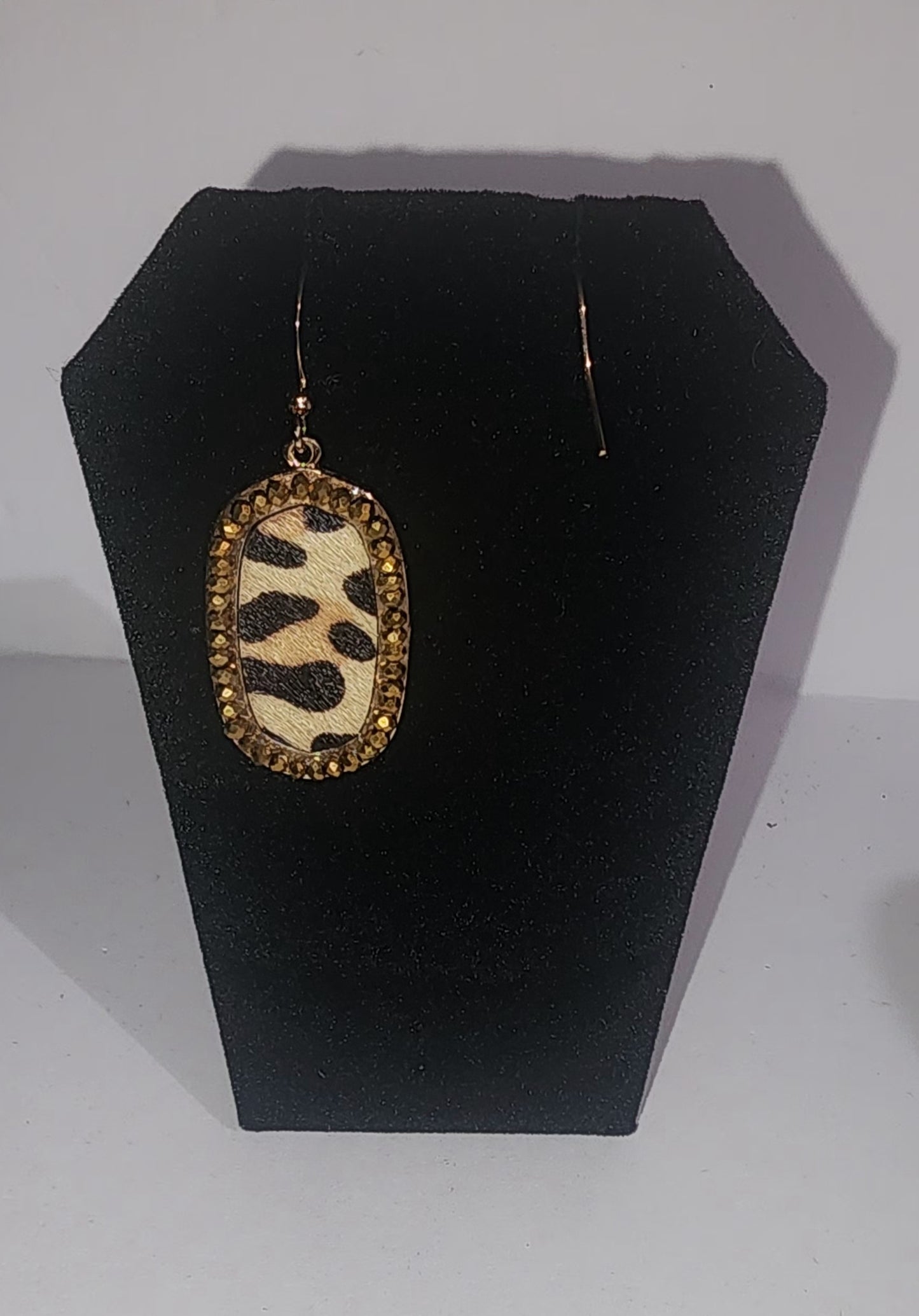 Leopard Gold Plated Earrings