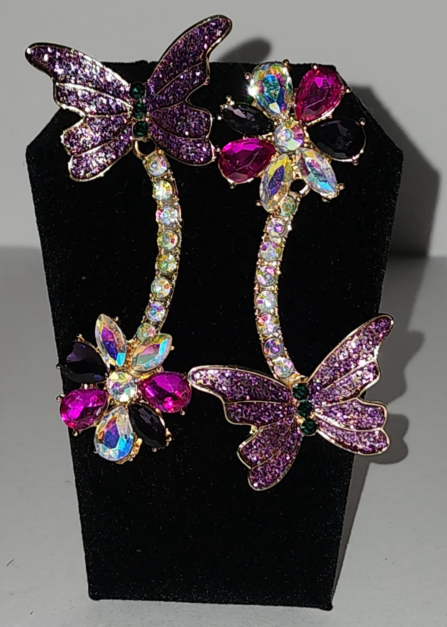 Purple Butterfly Effect Earrings