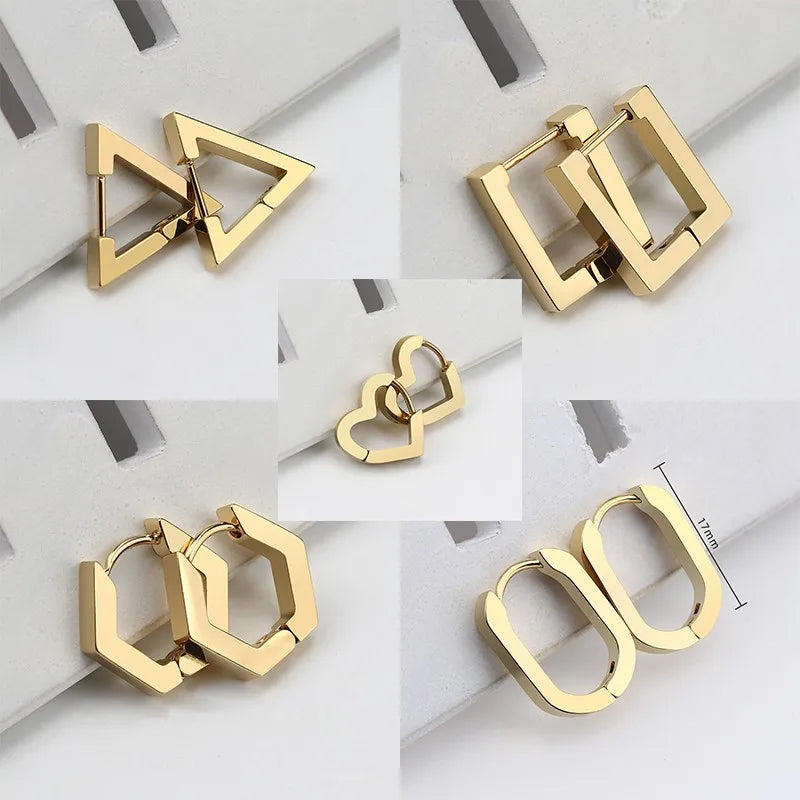 Geometric Hoop Earrings