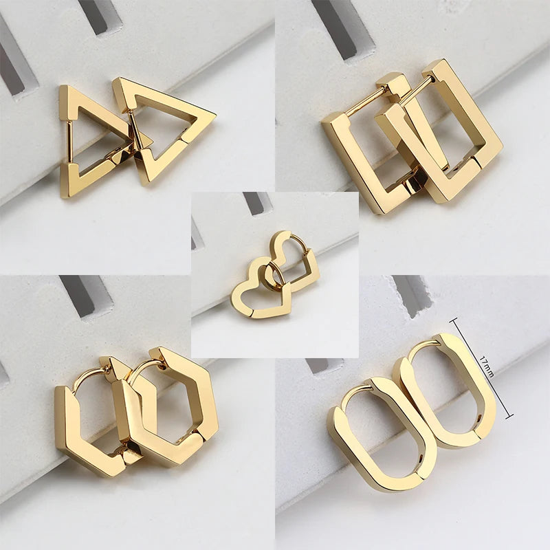 Geometric Hoop Earrings
