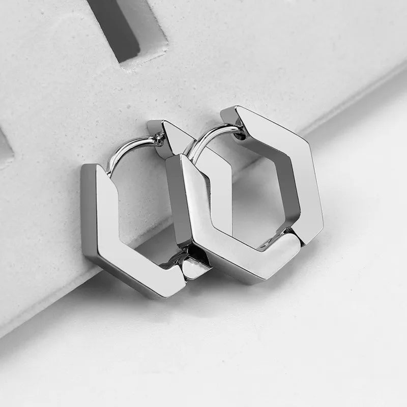 Geometric Hoop Earrings