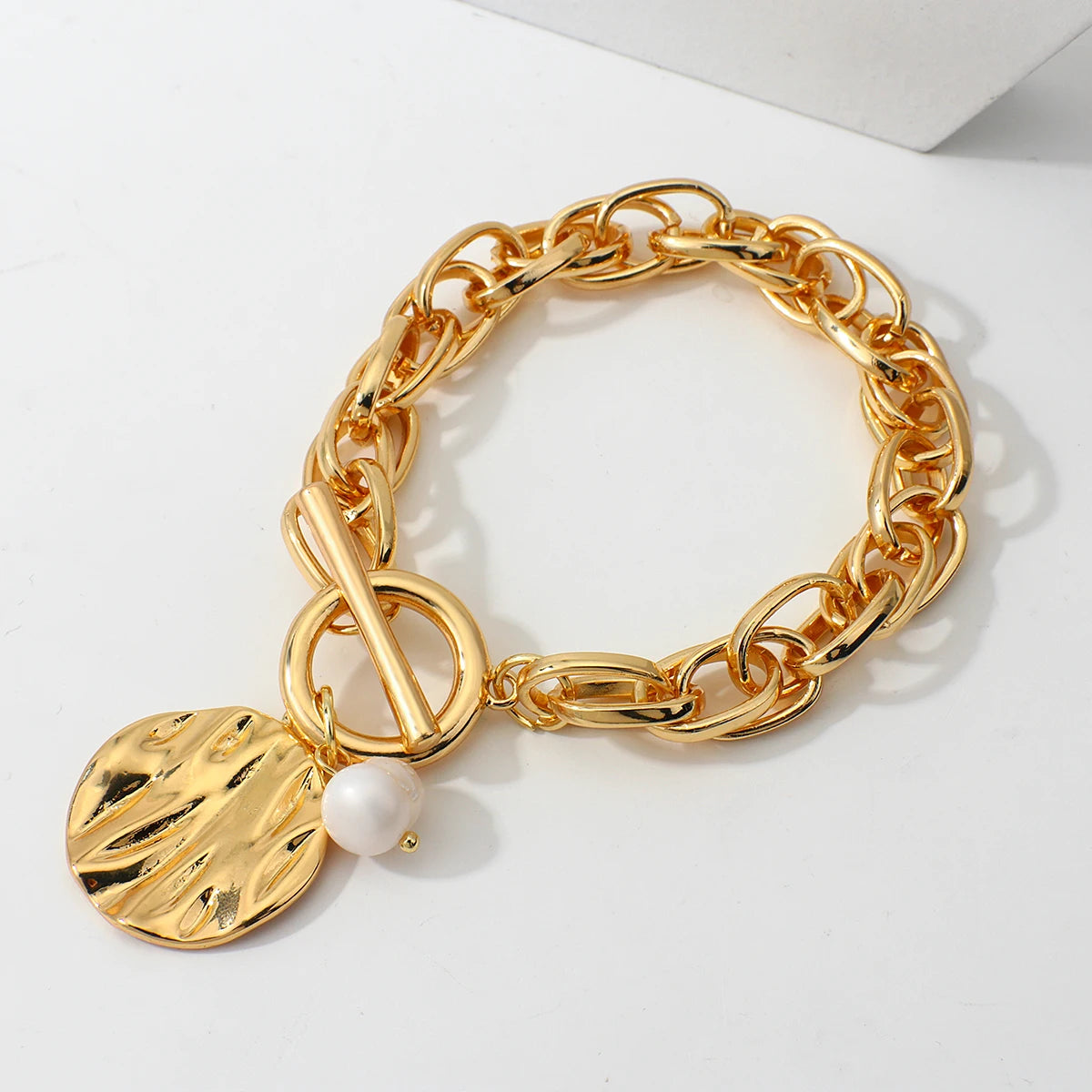 Liquid Metal Charm Bracelet