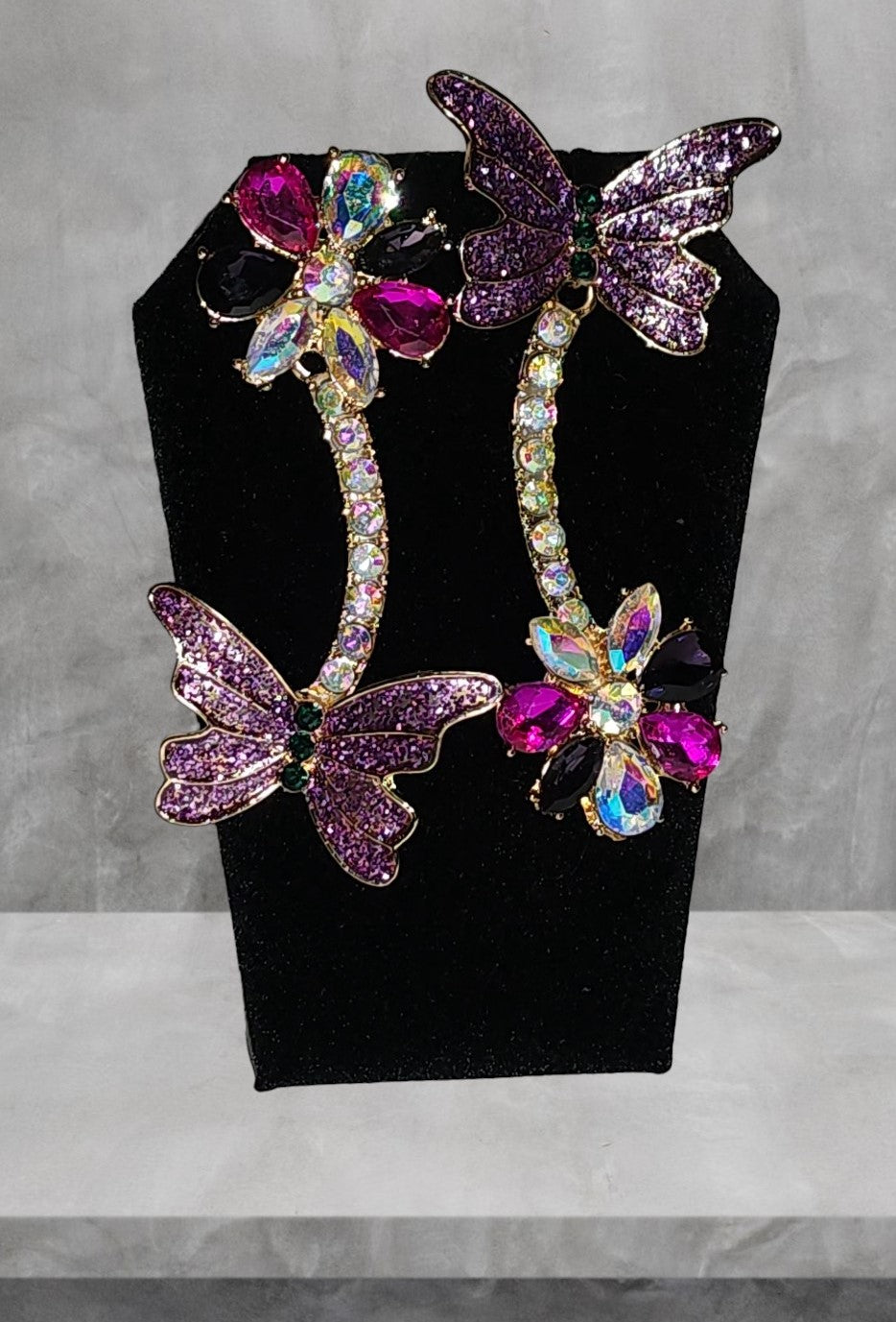 Purple Butterfly Effect Earrings
