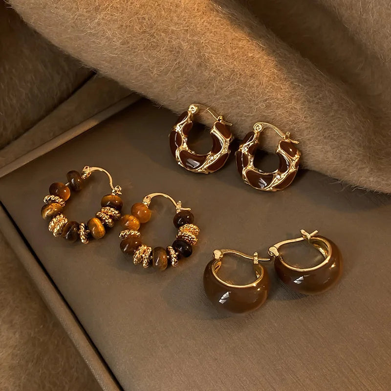 Tempted Chocolate Latte Earrings