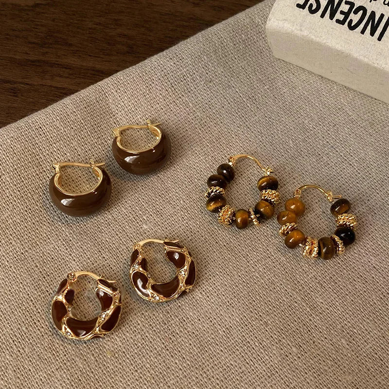 Tempted Chocolate Latte Earrings