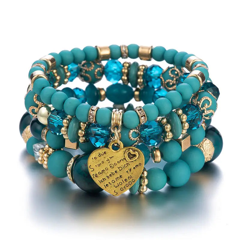Bead charm Bracelet Set