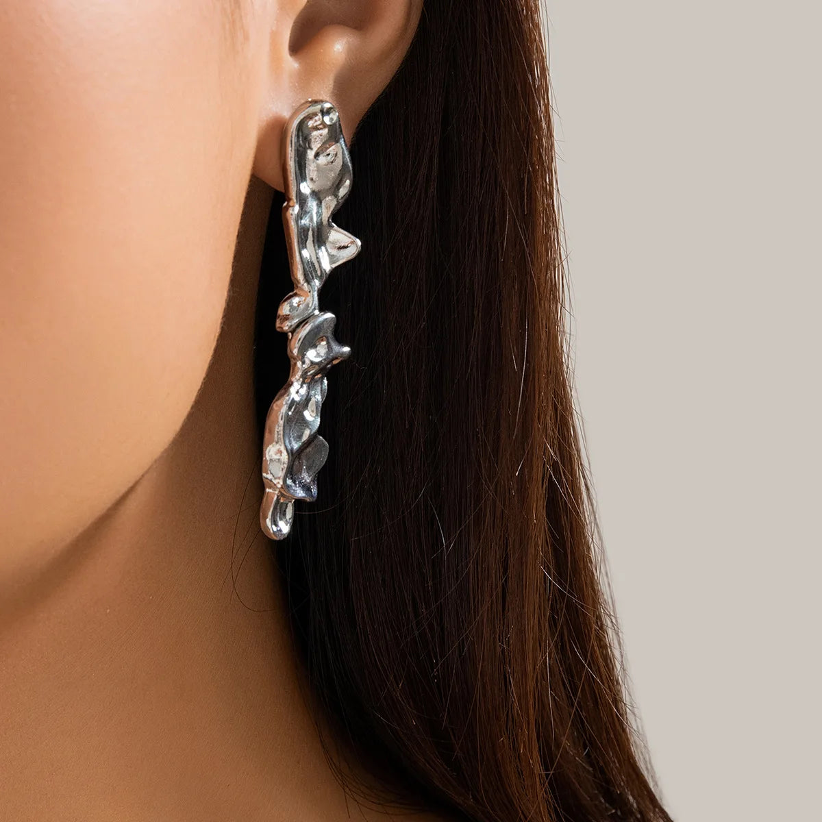 Liquid Metal Grunge Bracelet or Earrings