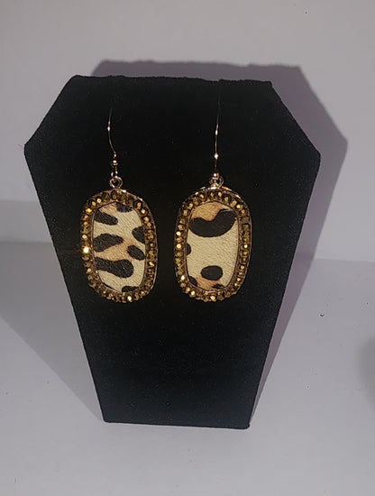 Leopard Gold Plated Earrings