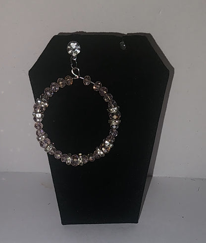 Beaded Hoop Earrings