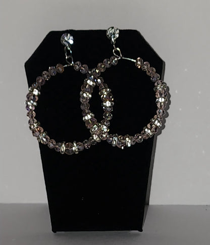 Beaded Hoop Earrings