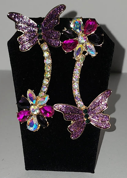 Purple Butterfly Effect Earrings