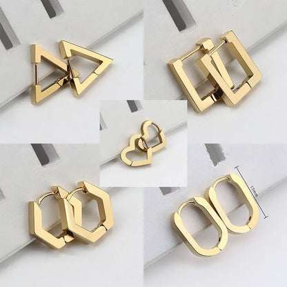 Geometric Hoop Earrings