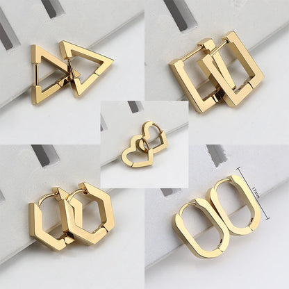 Geometric Hoop Earrings
