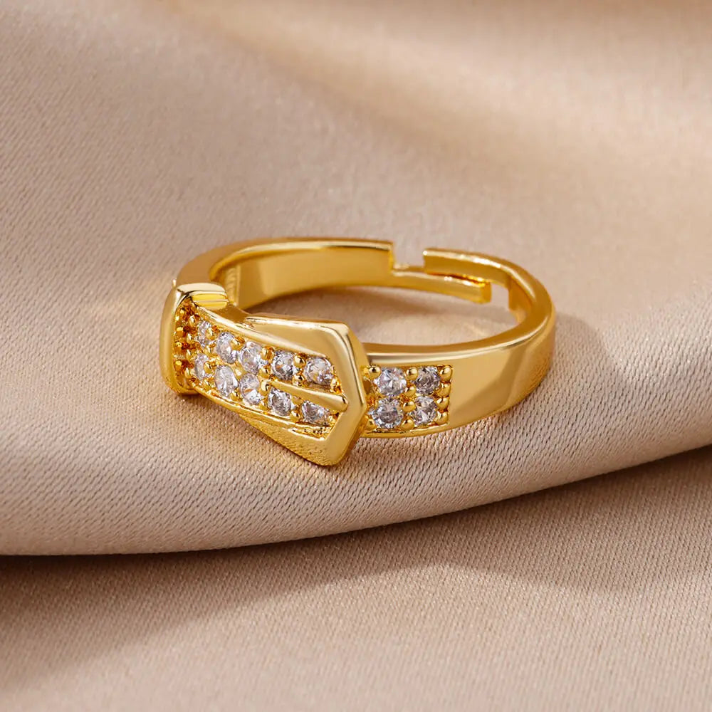 Buckle Me Up Belt Ring