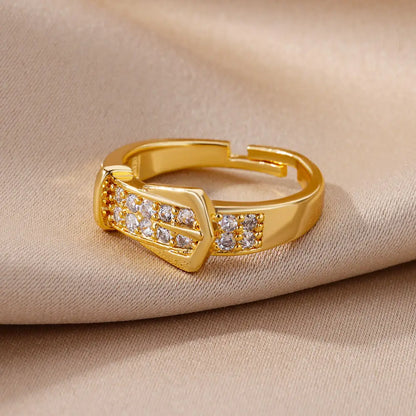 Buckle Me Up Belt Ring