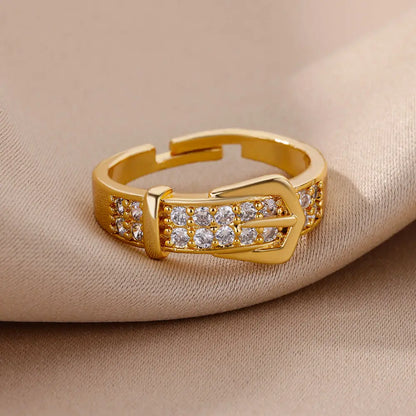 Buckle Me Up Belt Ring