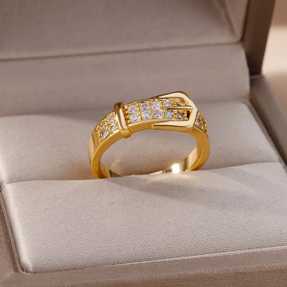Buckle Me Up Belt Ring
