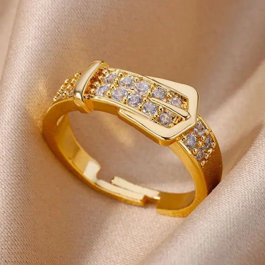 Buckle Me Up Belt Ring